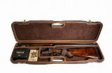 1605PPL/5224: OU/SxS SMALL BORE ONLY Shotgun Hard Case with Superlative Italian Leather for 1 Shotgun - 2 of 7