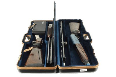 1677LX-UNI/5078: Universal Shotgun Hard Case with Deluxe Leather Trim for 2 Shotguns - Image 2 of 7