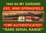 M1 GARAND 1945 SPRINGFIELD ARMORY CMP RARE SER. RANGE U.S. RIFLE .30-06 - 1 of 15