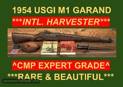 M1 GARAND 1954 INTERNATIONAL HARVESTER CMP BEAUTY U.S. RIFLE .30-06 EXTRAS