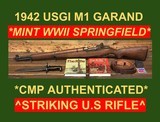 M1 GARAND 1942 SPRINGFIELD 6 DIGIT CMP BEAUTIFUL U.S. RIFLE WW2 .30 06