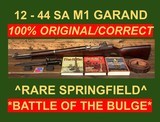 M1 GARAND DEC. 1944 SPRINGFIELD ARMORY ALL ORIGINAL BATTLE RIFLE .30 06 WW2