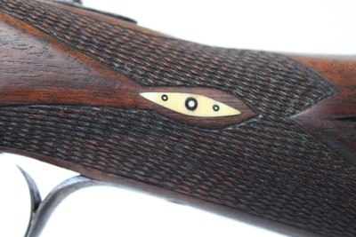 L.C. Smith Monogram Grade 16ga SxS – RARE (1 of 23) – 1924 – Auto Ejectors Factory One-Trigger, Unique Inlays - Image 7 of 15