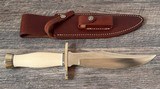 Randall 12-8 Bear Bowie Knife Resin Ivory