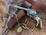 One of A Kind Colt Single Action Army, with Full Texas Revolution Engraving by Master Engraver David Wade Harris - Image 1 of 20