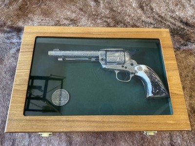 One of A Kind Colt Single Action Army, with Full Texas Revolution Engraving by Master Engraver David Wade Harris - Image 18 of 20