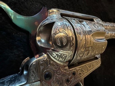 One of A Kind Colt Single Action Army, with Full Texas Revolution Engraving by Master Engraver David Wade Harris - Image 11 of 20