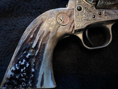 One of A Kind Colt Single Action Army, with Full Texas Revolution Engraving by Master Engraver David Wade Harris - Image 3 of 20