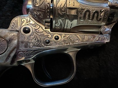 One of A Kind Colt Single Action Army, with Full Texas Revolution Engraving by Master Engraver David Wade Harris - Image 12 of 20