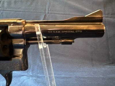 Smith & Wesson 1969 Model 15 3, K 38 Combat Masterpiece, Pre Lock, Pinned Barrel - Image 10 of 14