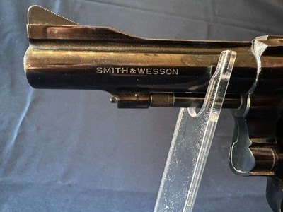 Smith & Wesson 1969 Model 15 3, K 38 Combat Masterpiece, Pre Lock, Pinned Barrel - Image 4 of 14
