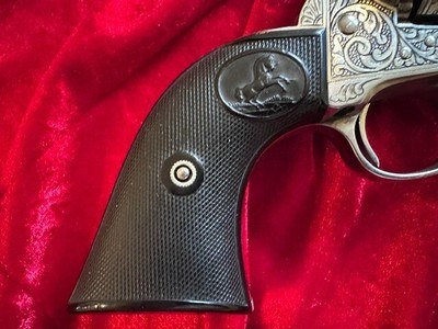 1902 Colt Single Action Army, .45 — Engraved, Nickel-Plated, and Truly Exceptional - Image 8 of 20