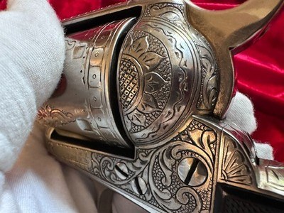 1902 Colt Single Action Army, .45 — Engraved, Nickel-Plated, and Truly Exceptional - Image 18 of 20