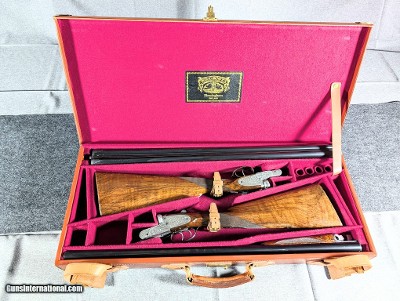 Webley and C Scott Chatsworth Side plate Factory Pair 12G