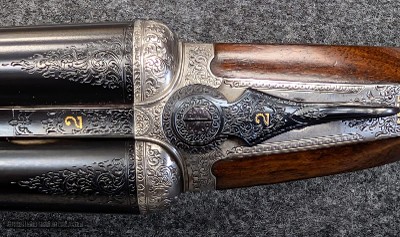 Webley and C Scott Chatsworth Side plate Factory Pair 12G - Image 5 of 13