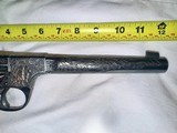 1945 WWII Hi-Standard H-D Military .22 - Custom engraved during WWII in Germany - 6 of 10