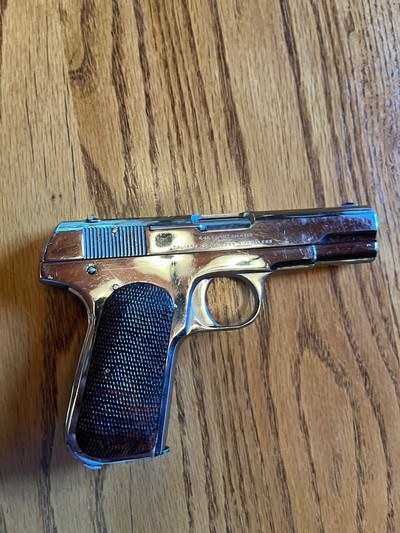 Colt model 1903 .32 ACP semi auto HammerlessPocketPistol in carrying case - Image 3 of 11