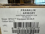 Franklin Armory BFSIII Equipped M4-BLR Multi caliber NEW in Box - 4 of 4