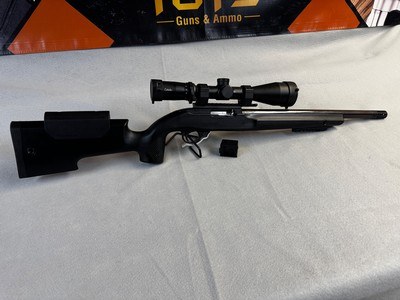 Ruger 10/22 .22LR Victor Co stock Cabellas 6-16x44