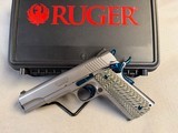 Ruger SR1911 .45 Auto 5” Stainless/Cobalt Talo Exclusive - 2 of 11