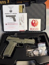 Ruger Ruger-5.7 5.7x28 5” OD Green Sig Romeo red dot - 1 of 5