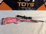 Ruger 10/22 .22LR Pink Camo thumbhole Bushnell scope - 1 of 10