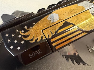 Magnum Research Desert Eagle Screaming Eagle MK XIX .50 AE Black Oxide 6” - Image 8 of 8