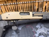 Mossberg 500 12ga pump FDE 18” tactical - 3 of 9