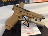 Glock 47X MOS TB 9mm FDE Shark Coast Tacticle Olight Surefire - 2 of 7