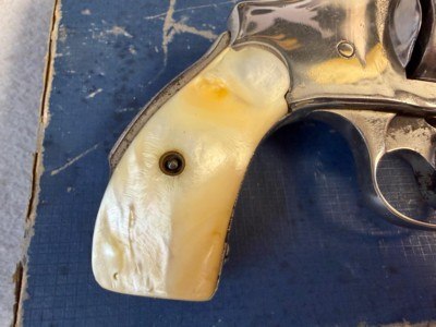 Smith & Wesson Safety Hammerless .38 S&W,Nickeled - Image 4 of 13