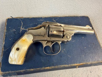 Smith & Wesson Safety Hammerless .38 S&W,Nickeled - Image 2 of 13