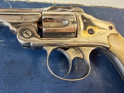 Smith & Wesson Safety Hammerless .38 S&W,Nickeled - Image 9 of 13