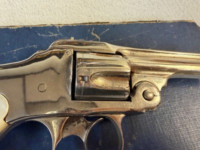 Smith & Wesson Safety Hammerless .38 S&W,Nickeled - Image 6 of 13