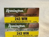 Remington Etronx Ballistic Tip .243 Win 90gr Nosler 2-boxes 21534 - 3 of 3