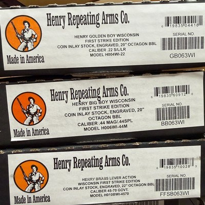 Henry Wisconsin First Strike Edition 3 Gun matched serial set #63 - Image 2 of 6
