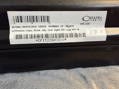 Chiappa Rhino 120DS .357 Mag 12” 340.338 NEW - Image 12 of 12