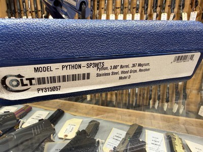 Colt Python .357 Magnum 3” Model D - Image 11 of 11