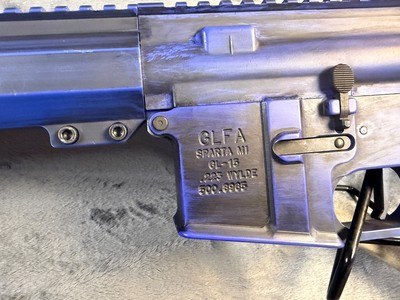 Great Lakes Firearms GLFA GL-15 .223 Wylde Battleworn Royal Blue - Image 7 of 8