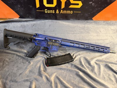 Great Lakes Firearms GLFA GL-15 .223 Wylde Battleworn Royal Blue - Image 1 of 8