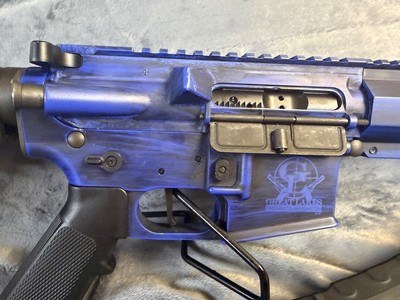 Great Lakes Firearms GLFA GL-15 .223 Wylde Battleworn Royal Blue - Image 2 of 8