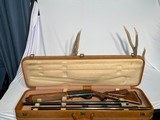 One of a kind Remington 1100 12ga combo Engraved stock Gold inlay Hartmann Case - 3 of 3