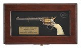 CASED ENGRAVED GOLD AND SILVER MINATURE AFTER SAA - Image 1 of 10