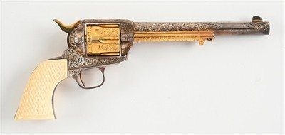 CASED ENGRAVED GOLD AND SILVER MINATURE AFTER SAA - Image 3 of 10