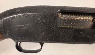 Winchester Model 1212 gaugeCYL26" veny ribFully Engraved1959Make Offer - Image 16 of 19