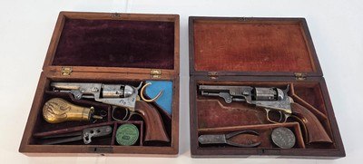 Colt 1849 Pocket 31 cal Cased 2 Boxed pistols - Image 1 of 15