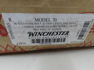 Winchester North American Game Series RiflesWinchester model 70 out of the Winchester Custom Shop - Image 12 of 19