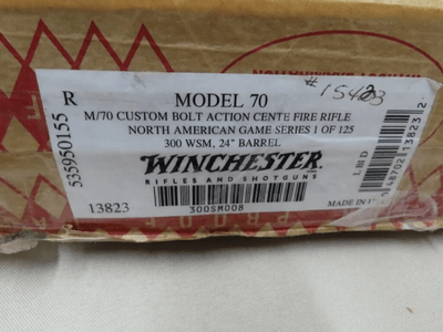 Winchester North American Game Series RiflesWinchester model 70 out of the Winchester Custom Shop - Image 6 of 19