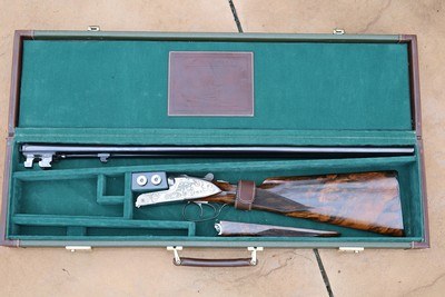 Rare Find: Merkel Model 280 SL Sidelock Side-by-Side – 28 Gauge - Image 1 of 19