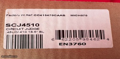 NIB Rossi Circuit Judge 45Colt/410 bore