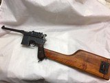 MAUSER BROOMHANDLE C96 WWI WITH STOCK - 1 of 15